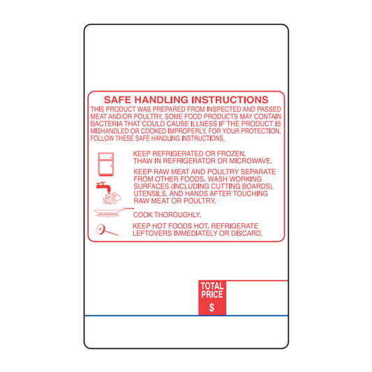 DIGI 60mm x 95mm Safe Handling Scale Labels – 15 Rolls of 665 Labels
