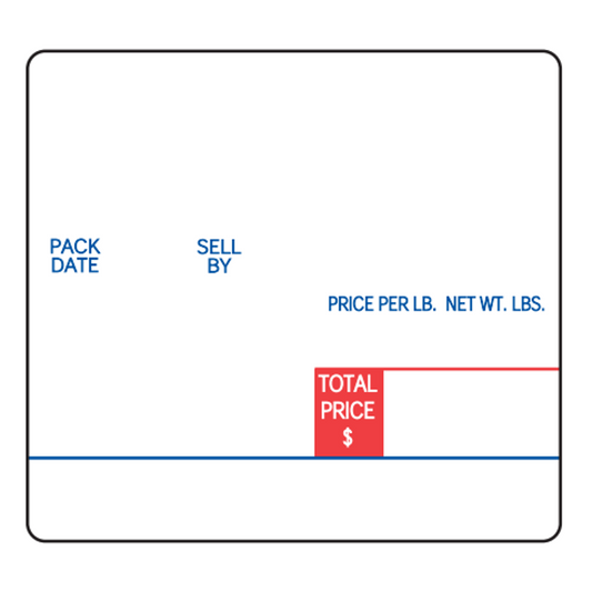 DIGI 60mm x 55mm UPC Scale Labels – 15 Rolls of 830 Labels