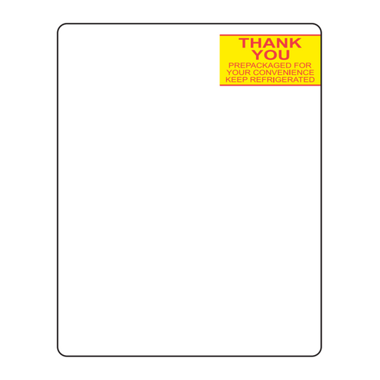 Mettler Toledo 2.625" x 3.3125" Red/Yellow Scale Labels – 30 Rolls of 375 Labels