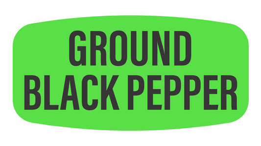 Ground Black Pepper Label | Roll of 1,000