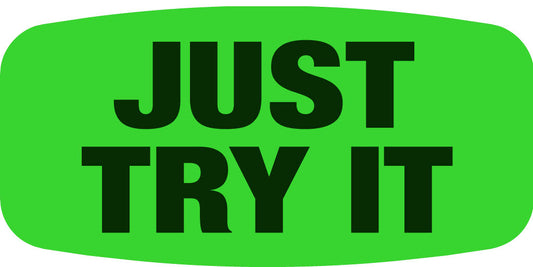 Just Try It Label | Roll of 1,000