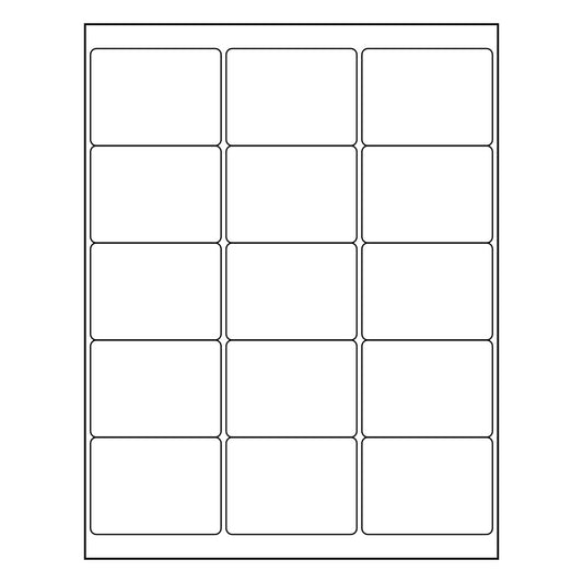 2.688" x 2" Sheet Labels | 15 UP | 1,000 Pack