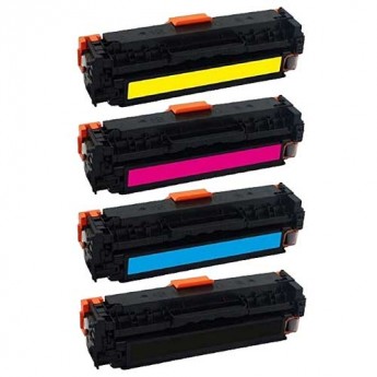 HP 202A 4–Color Combo Pack Compatible Toner Cartridges