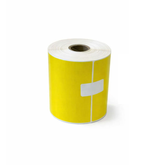 4" x 6" Yellow Thermal Transfer Labels on 1" Core – 12 Rolls of 250 Labels