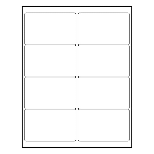 4" x 2.5" Sheet Labels | 8 UP | 1,000 Pack