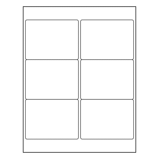 4" x 3.33" Sheet Labels | 6 UP | 1,000 Pack