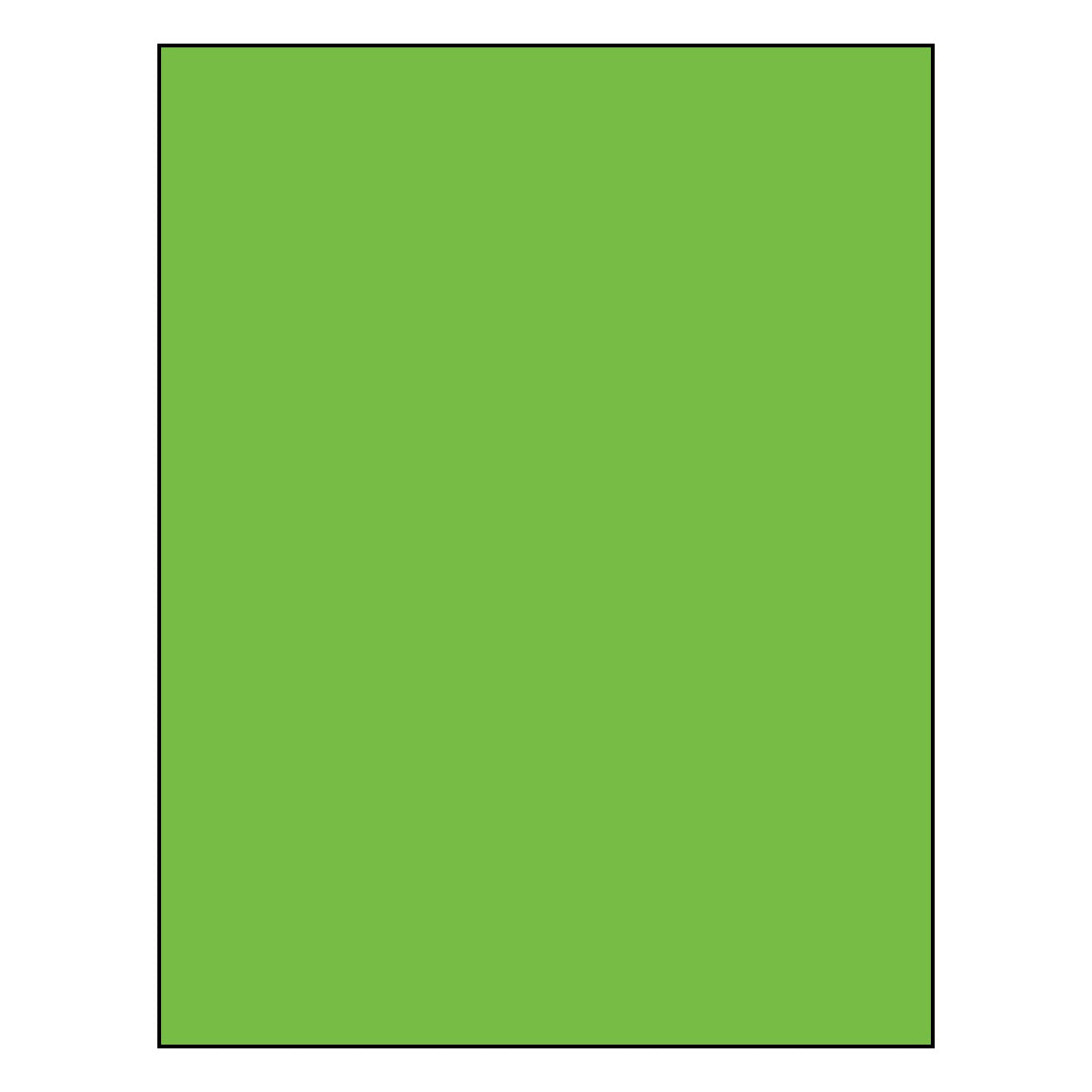 8.5" x 11" Sheet Labels | 1 UP | Fluorescent Green | 1,000 Pack