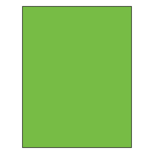 8.5" x 11" Sheet Labels | 1 UP | Fluorescent Green | 1,000 Pack