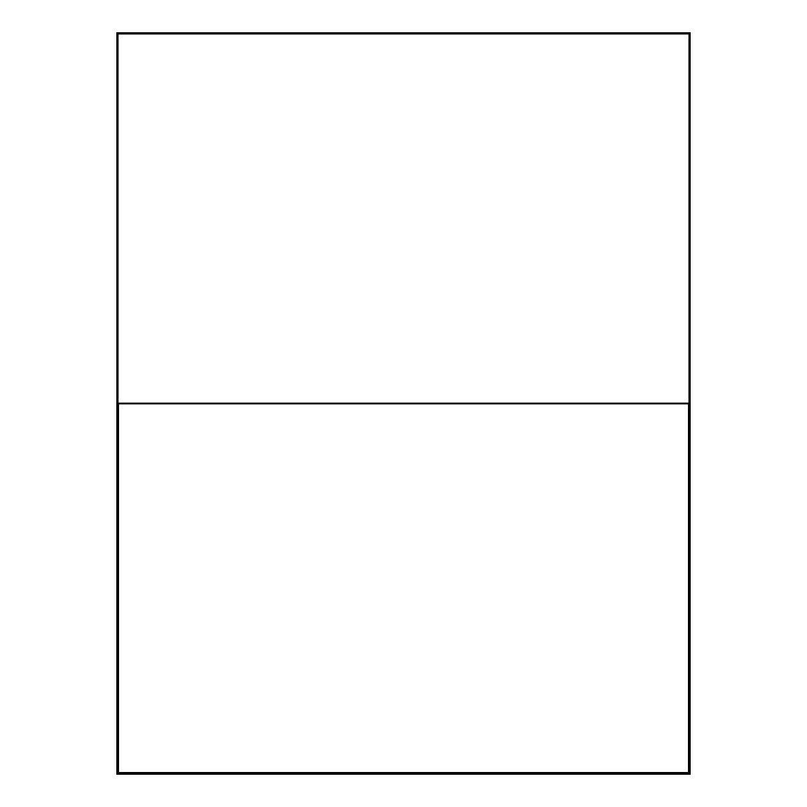 8.5" x 5.5" Sheet Labels | 2 UP | 1,000 Pack