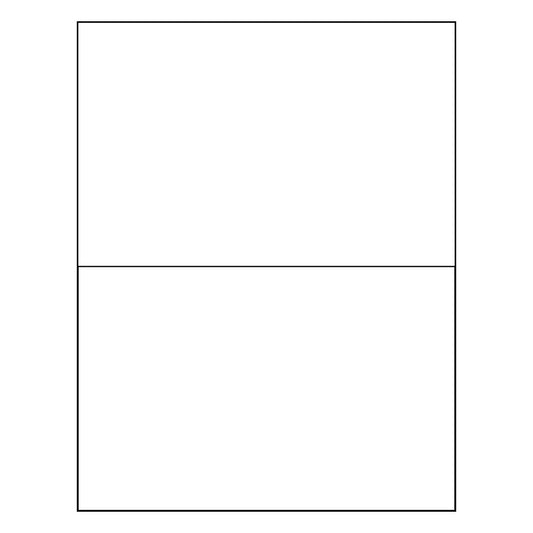 8.5" x 5.5" Sheet Labels | 2 UP | 1,000 Pack