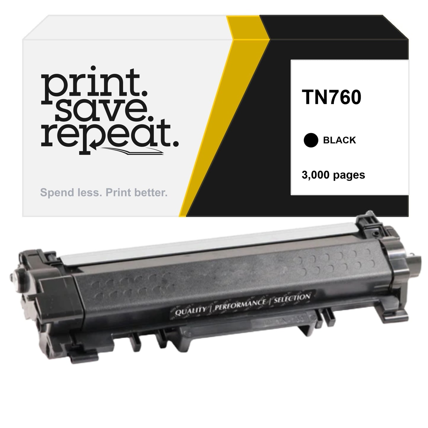 Brother TN760 High Yield Toner Cartridge | Premium Compatible