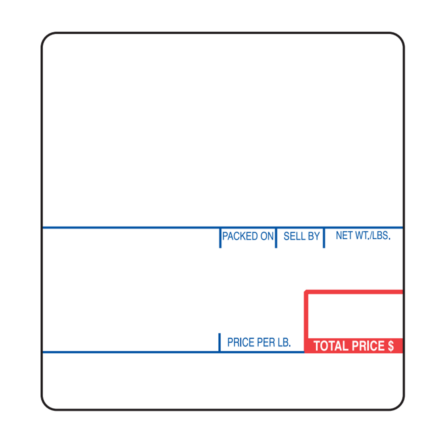58mm x 60mm CAS UPC/Ingredients Scale Labels for LP-1000, LP-II, CL5000, CL5500, CL7200 (LST-8020) | 12 Pack