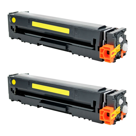 HP 206A (W2112A) Yellow Color Toner Cartridge – Compatible – 2 Pack