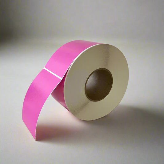 4" x 6" Pink Thermal Transfer Labels on 3" Core – 4 Rolls of 1,000 Labels