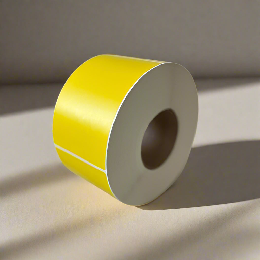 4" x 6" Direct Thermal Yellow Floodcoat | 1,000 roll | 4 Pack