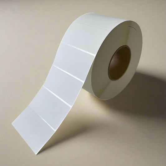 4" x 2" White Thermal Transfer Labels on 3" Core – 4 Rolls of 3,000 Labels