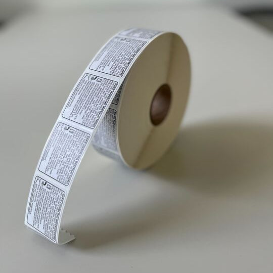 1.5" x 1.78" Safe Handling Instructions | 2,000 Roll | 10 Pack