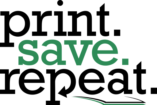 Print.Save.Repeat. Logo