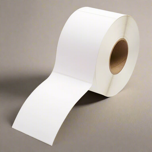 4" x 6" White Thermal Transfer Labels on 3" Core – 4 Rolls of 1,000 Labels