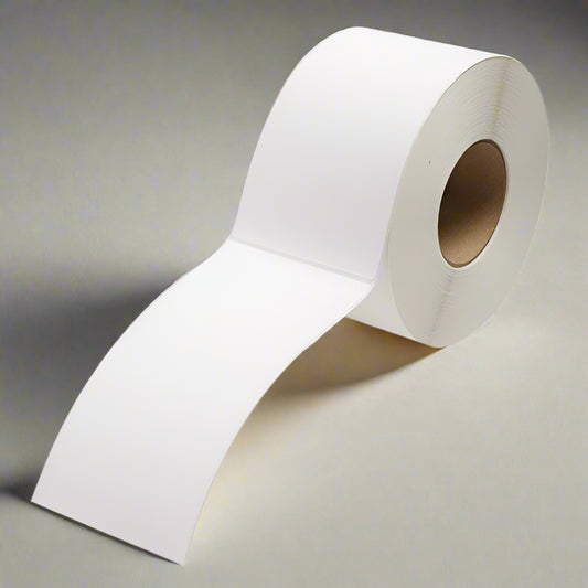 4" x 8" White Direct Thermal Labels on 3" Core – 4 Rolls of 750 Labels