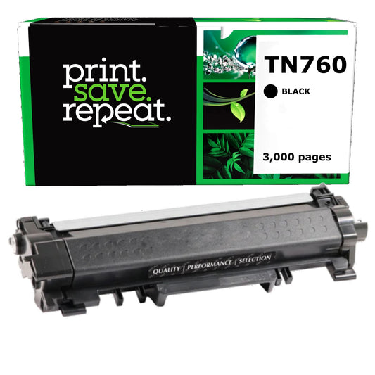 Brother TN760 High Yield Toner Cartridge | Remanufactured