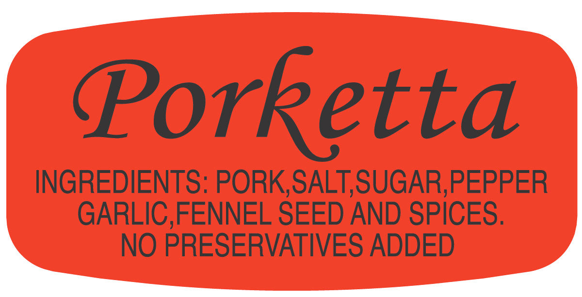 Porketta Label | Roll of 1,000