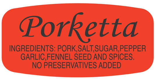 Porketta Label | Roll of 1,000