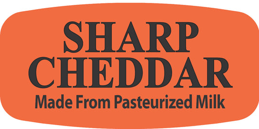 Sharp Cheddar (made from pasteu..) Label | Roll of 1,000