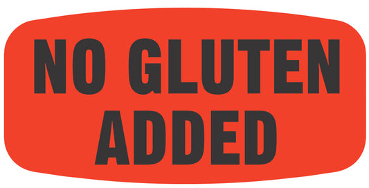 No Gluten Added Label | Roll of 1,000