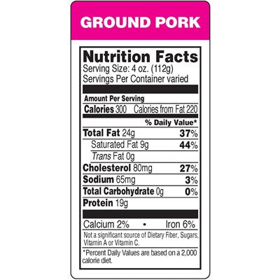 Nutritional Grinds Labels