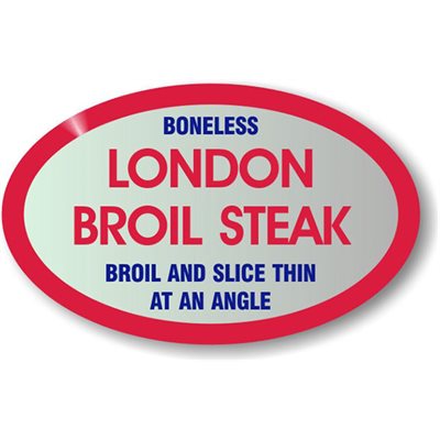 London Broil Steak (Boneless) Label
