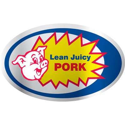 Lean Juicy Pork (w/ pig) Label