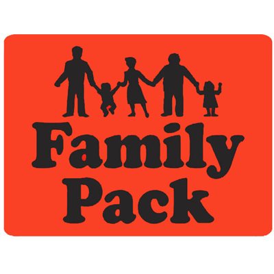 Family Pack (w/ People) Label