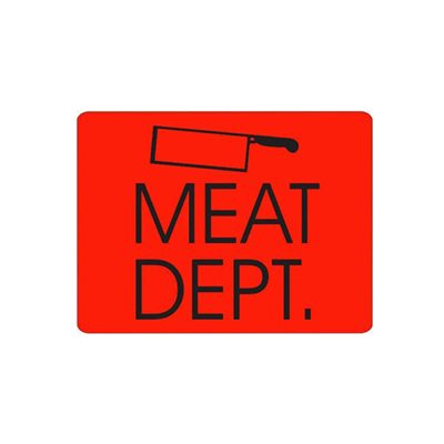 Meat Dept. Label