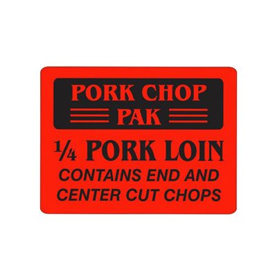 Pork Chop Pak - 1/4 Pork Loin Label