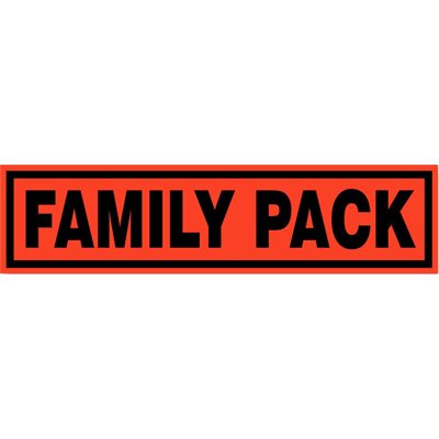 Family Pack Label