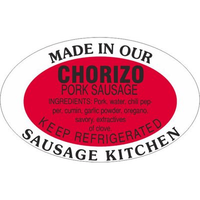 Chorizo Pork Sausage / Made in Our..Kitchen Label