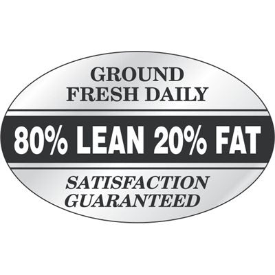 80% Lean 20% Fat-Ground Fresh Label