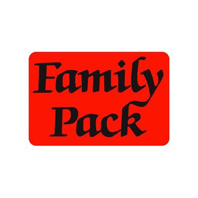 Family Pack Label