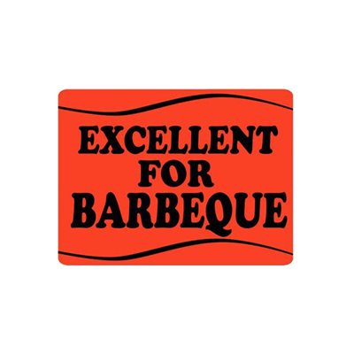 Excellent for Barbeque (wave) Label