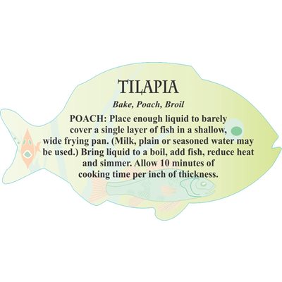 Tilapia Cooking Recipe Label