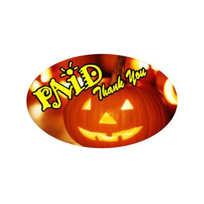 Paid Thank You (Jack O'Lantern) Label