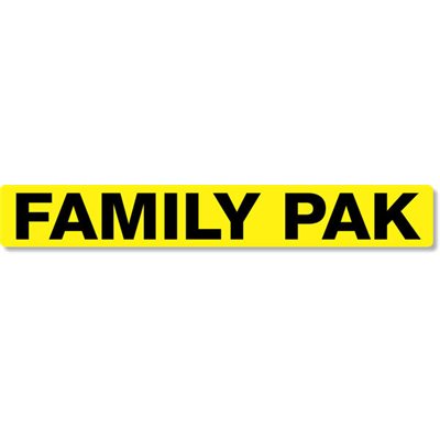 Family Pak Label