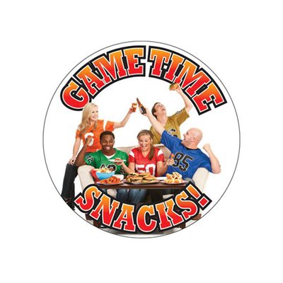 Game Time Snacks Label