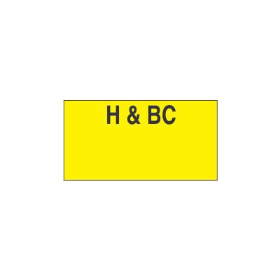 Monarch 1110 Series H & BC (Health & Beauty) Label