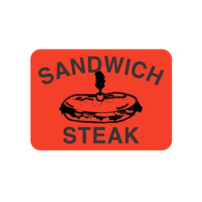 Sandwich Steak (w/ picture) Label