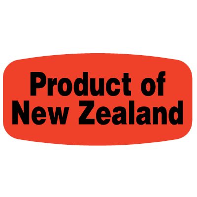 Product of New Zealand Label