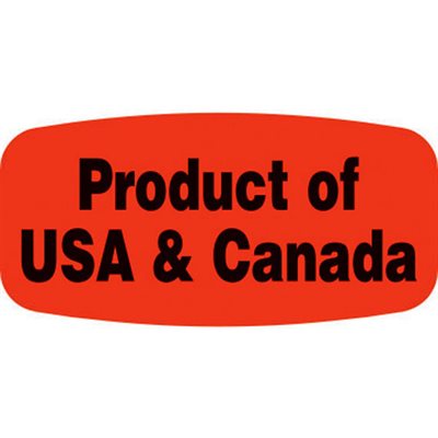 Product of USA, Canada Label