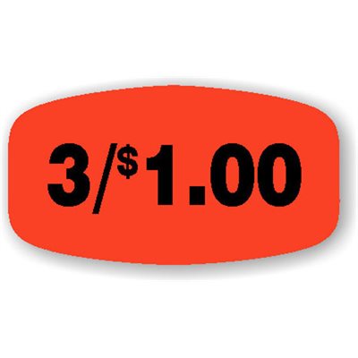 3 / $1.00 Label