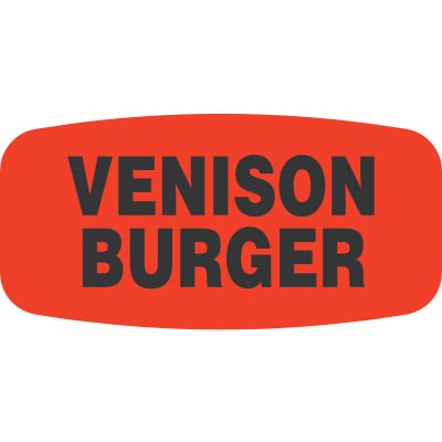 Venison Burger Label